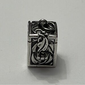 Sterling Silver Prayer Box Charm